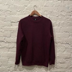 H&M Burgundy Sweater